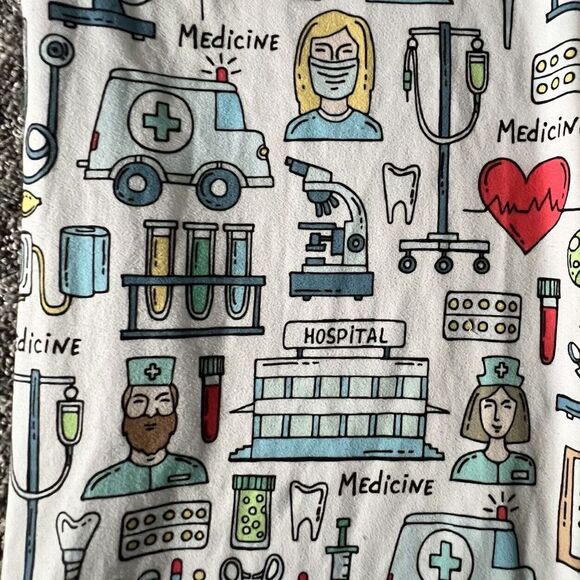 Brief Insanity Lounge Pants XL‎ Nurse Medical Themed Super Soft Pajama Bottoms - Picture 3 of 11